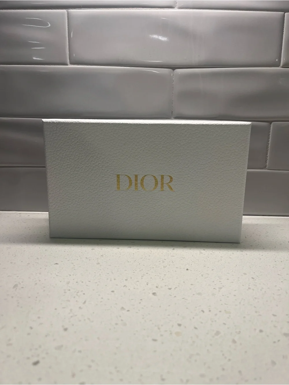 Dior Patent Quilted Wallet in Light Blue